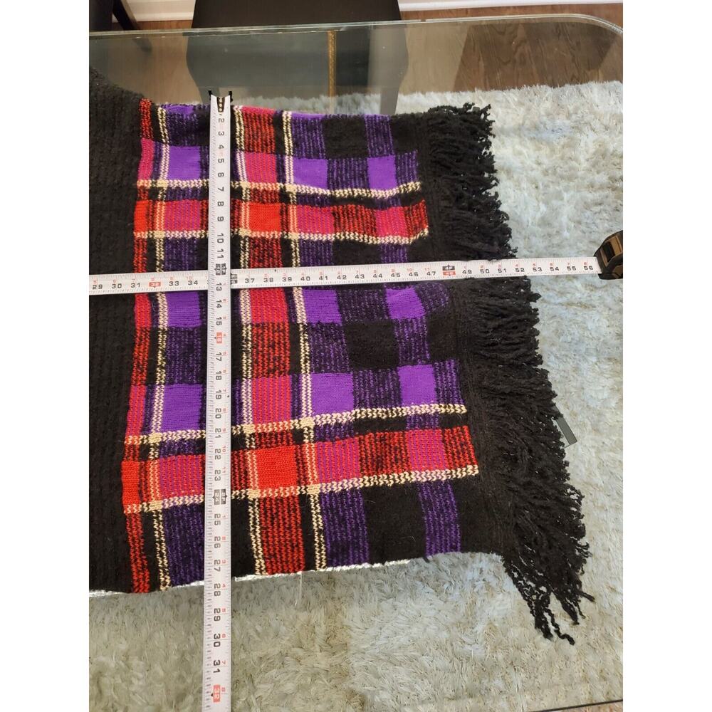 Lauren Ralph Lauren Women's Multi Plaid Acrylic Open Front Cardigan Sweater Sz L - Picture 8 of 15
